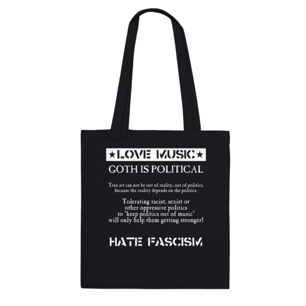 Love Music Hate Fascism Tote Bag